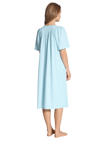 Calida 34000 #700 c Short Sleeves 100% Cotton Nightshirt myselflingerie.com